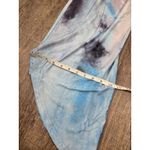 UEU Women's Wide Leg Yoga Pants High Waisted Small Tie Dye Black Blue Photo 7