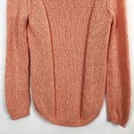 Chico's V-Neck Sequin Orange Open Knit Sweater Size M Photo 8