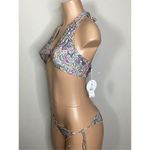 PilyQ New. PQ shimmer paisley bikini. D-cup/L-bottom. Retails $152 Photo 5