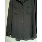 Apt. 9  Black Button Up Blouse Woman’s Size XL Photo 1