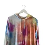 Lush Clothing Lush Tie Dye Pullover Lightweight Bohemian Festival Long Sleeves Hoodie Top S Photo 3