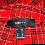 Forever 21  Red Plaid Boot Cut Pants Photo 4