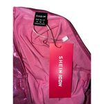 SheIn Women's Dress Cut Out Tie Backless Metallic Pink Halter Bodycon NWT Medium Photo 6