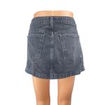 Mango  MNG Women's Gray High Rise Pockets Mini Utility Denim Jeans A-Line Skirt M Photo 1