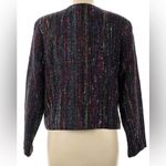 Stijfselkissie Vintage Rainbow Multicolor Tweed Boucle Women's Blazer Jacket L Multiple Size L Photo 1