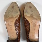 Sesto Meucci Vintage Sesto‎ Meucci Woven Leather Pointed Toe Heels Made in Italy 5.5 Photo 11
