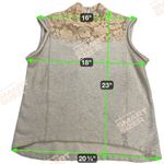 3.1 Phillip Lim French Terry Sleeveless Lace Yoke Shell Top Wheat Blush Size XS Photo 6