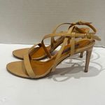 Ralph Lauren Purple Label  Patent Leather Strappy Stiletto Heels Beige Size 38B Photo 3