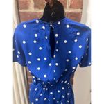 & Other Stories & Other Stories Retro Style Polka Dot Mini Wrap Dress Blue White size 2 Photo 5