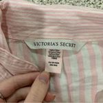 Victoria's Secret Victoria Secret pink striped button down pajama shirt Photo 5