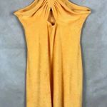 H&M Orange Terry Halter Beach Summer Dress LARGE Photo 8