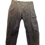 Eileen Fisher  Cropped‎ Cargo Pants Blue Drawstring Hem Womens Photo 3