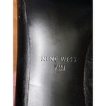 Nine West Topple Leather Black Zip Up Boot Stiletto Heel Pointed Toe size 7.5 Photo 11