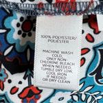 Loft Ann Taylor  blue aqua print boho top size medium Photo 6