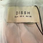 DISSH Tina White Linen Twist Mini Dress Size 4 Cutout Long Sleeve V Photo 11