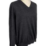 Valentino Jeans Wool Blend V Neck Grandpa Pullover Sweater IT Size 56 Gray Photo 15
