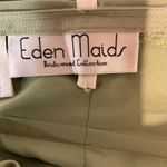 Eden Maids V Neck Sleeveless Formal Wedding Guest Sage Green Maxi Dress Size 6 Photo 6