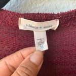 Silence + Noise open cardigan sz M burgundy pocket Photo 3