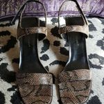 Colin Stuart Snakeskin real leather sandals, 3" heel 🐍 Photo 0