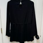 Princess Polly Long Sleeve Romper black Size 6 Romper Conch Tie Waist Photo 1