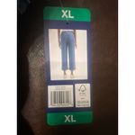 Splendid Lyocell Chambray Cropped Pants Women’s XL Wide Leg Pull-On Blue Photo 3