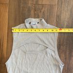 Cider  Gray Sleeveless Bodysuit Photo 4
