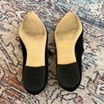 Boden Flat Buckle Mary Jane Ballet Flats Size 37 Suede Black Pointed Toe Shoes Photo 8