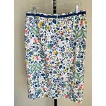 Boden Multicolor Floral Pencil Skirt 12 Long White Photo 1