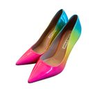 Chelsea and Violet  Carre Ombre Rainbow Pumps High Heels Pointed Toe Size 7 Women's Photo 1