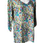 APNY Semi Sheer Abstract Multi Color Pullover Print Tunic, Sz S Photo 2