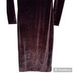 Aritzia  Wilfred Free Velvet Anouck black sheath midi dress Size medium body con Photo 3
