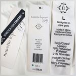 Nanette Lepore Play Ivory Cargo Joggers Casual Pants Pocket Size L Photo 1