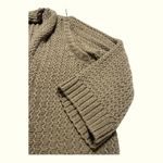 Chico's Chico’s size 1/M Women’s Brown Open Front Chucky Knit Sweater Cardigan Photo 4