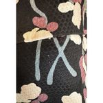 Ann Taylor Factory Women's Texture Floral Print Pencil Skirt Purple Black 12 Photo 4