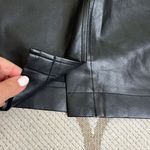 Aritzia Wilfred free Black vegan Leather zip front mini Skirt Size 0 Photo 11