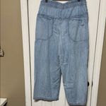 We The Free  Blue Denim Culottes Pull Up Size Small Photo 2