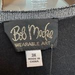 Bob Mackie  Wearable Art Black Sequin Beaded Cardigan Metallic Plus Size 3X MWT Photo 9