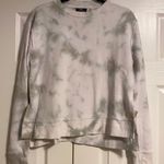 Butter White With Grey tie Dye Sweatshirt Gray Size M Photo 0