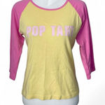 Moda International Pop Tart Baby Tee Yellow Size M Photo 0