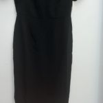 Lark & Ro Women's Fluid Crepe Flutter Short Sleeve Boat Neck Sheath Dress Sz 4 Photo 4