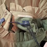 Scotch & Soda Ruffle Tiered Short Sleeve Mini Dress Size Medium US 8 Army Green Photo 2