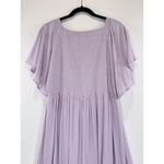 Baltic Born NWT Dress Purple Felicity Maxi Smocked V Neck Short Sleeve Flowy XL Photo 9