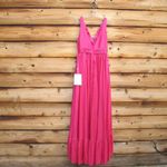 Mac Duggal 67835 Pink Taffeta High Low Ruffle Gown Dress Photo 8