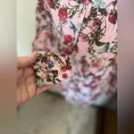 Kut From The Kloth  pink floral button down long sleeve top size small Photo 9