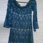 Top Stitch Powder Blue Lace Dress Size L Photo 1