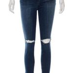 3x1 NYC Distressed Skinny Jeans Ripped Dark Blue Photo 0