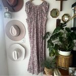 Old Navy Waist-Defined Smocked Floral-Print Midi Dress Pink Ditsy Floral SIZE XL Photo 9