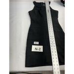 Junior Girl Knee Length Bodycon Party Dress Size 3 Black Back Zip Tiered Cut Out Photo 6