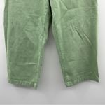 Madewell  The Petite Emmett Wide-Leg Crop Pant‎ in Pistachio Green Sz 33P NEW Photo 4