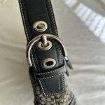 Coach F10926 Vintage Soho Black Leather & Signature C Canvas Shoulder/Tote Bag Photo 5